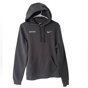 Nike Men’s Mini Swoosh Charcoal Gray Hoodie Sunrun
